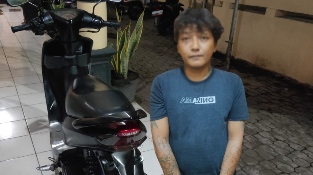 Pria asal Blora Jateng Curi Motor Pelajar di Alfamart&nbsp;Probolinggo
