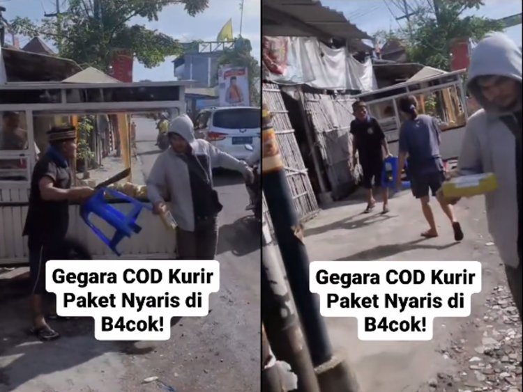 Kurir Paket Nyaris Dibacok Customer&nbsp;COD