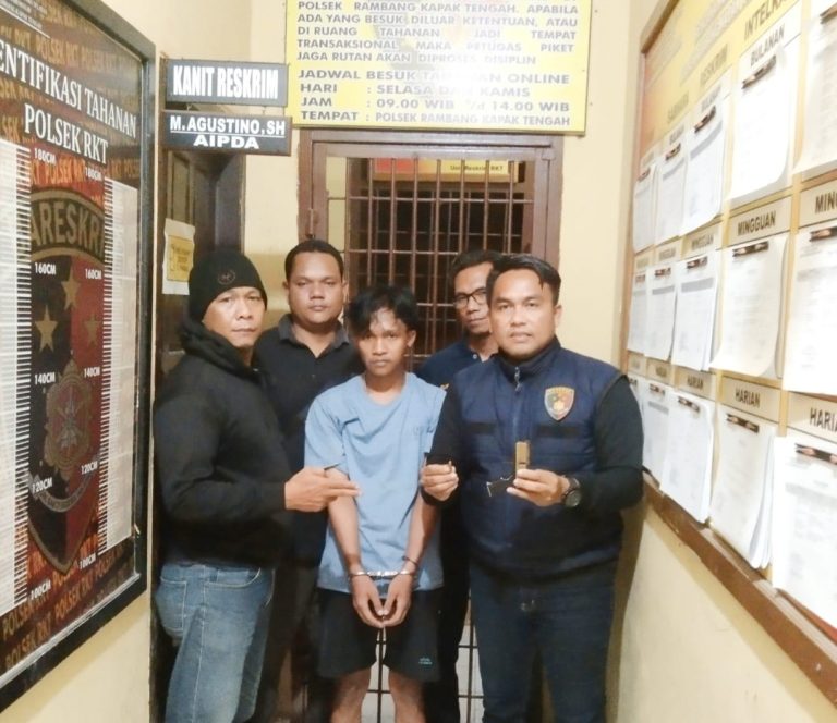 Polsek Rambang Kapak Tengah Ungkap Kasus Peredaran Senjata Api Rakitan