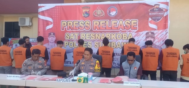 Hasil Operasi Antik 2024 Polres Sumbawa, 15 Kasus Diungkap dan 17 Tersangka&nbsp;Ditangkap