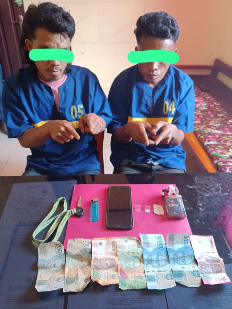 Tim Unit Reskrim Polsek Lubuk Dalam Amankan Dua Orang Diduga Pelaku Penyalahgunaan Narkotika