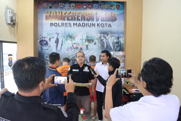 Polres Madiun Kota Amankan Dua Tersangka Pengedar&nbsp;Narkoba