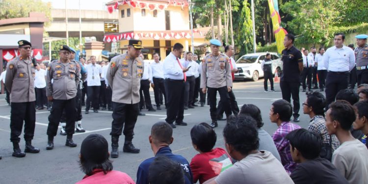 Meresahkan, 28 Preman ‘Diangkut’ Polres Jakut