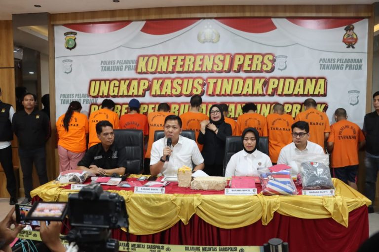 Operasi Sikat, Polres Pelabuhan Tanjung Priok, Ungkap 10 Kasus dan Tangkap 10 Tersangka Jelang Pilkada&nbsp;2024